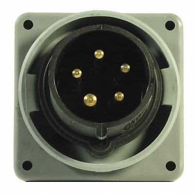 WT Pin and Sleeve Inlet Black 4P 5W 20 A