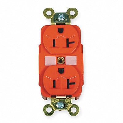 Receptacle Red 20 A 2P3W Back Side 1PK