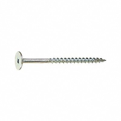 FlatHd WoodScrw Zinc #10 2 7/16 L PK1500