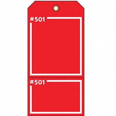 Blank Tag 5-3/4 x 2-7/8 In R PK100