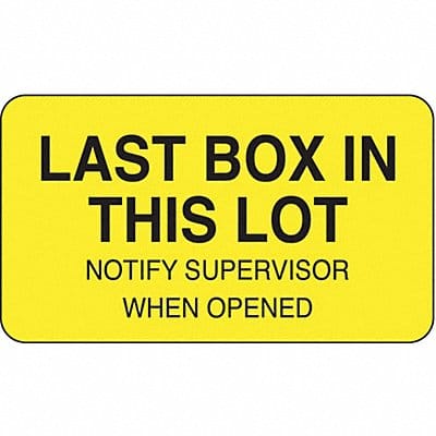 Lot Label 1 in H 1-3/4 in W PK1000