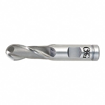 Ball End Mill Single End 3/16 Cobalt