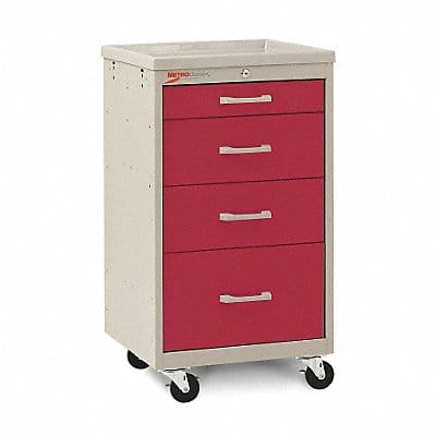 Compact Cart Steel/Polymer Taupe/Red