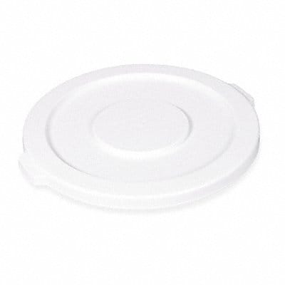 D1935 Trash Can Top Flat Snap-On Closure White