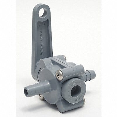 PVC Ball Valve Inline Barb x Barb 5/8 in