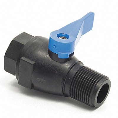 PVC Ball Valve Inline FNPT x MNPT 3/4