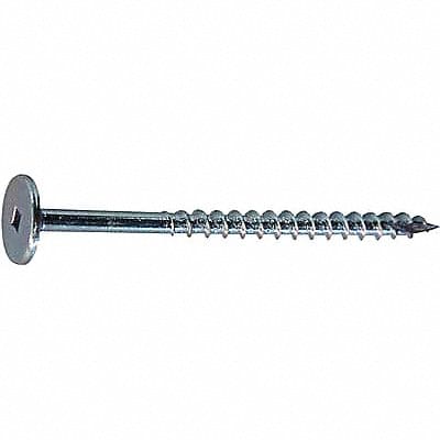 FlatHd WoodScrw Zinc #10 1 3/16 L PK2000