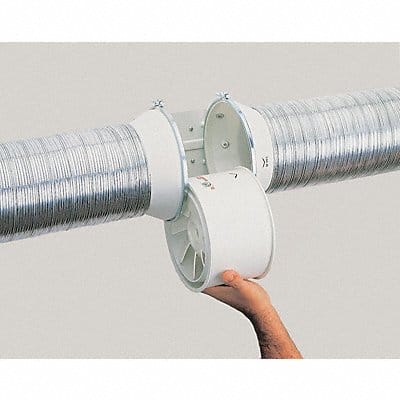 Plastic 7 D 4.5 H 4.5 W Inline Duct Fan