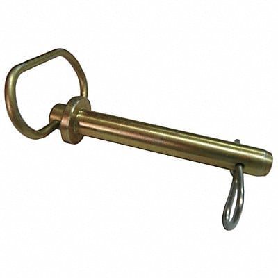 Hitch Pin Std Stl YellowZinc 3/8x4 3/8 L