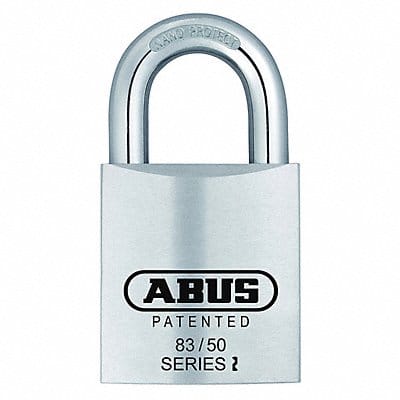 Keyed Padlock 59/64 in Rectangle Silver