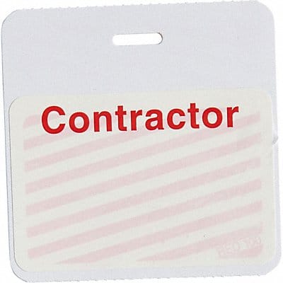 Clip/Badge 1 Day Yellow/White PK500