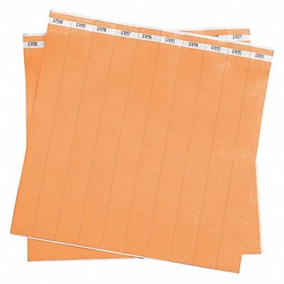 D0077 Wristband Orange Numbered PK500 D0077 Wristband Orange Numbered PK500