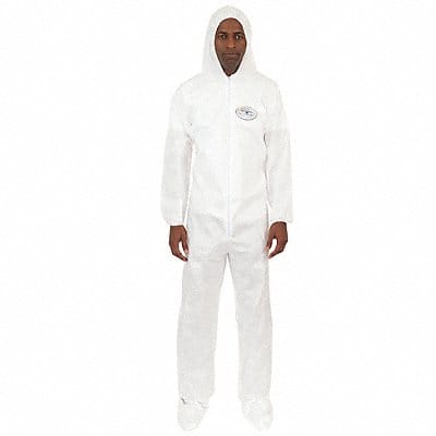 D2189 Hooded Coverall Attached Boots 3XL PK25