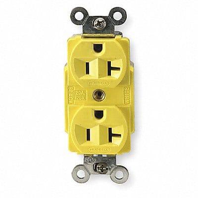 Receptacle Duplex 20A 5-20R 125V Yellow