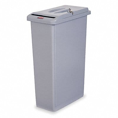 Confidential Waste Container Gray 23gal.
