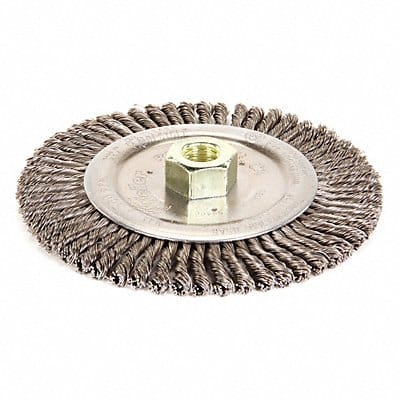 Twist Wire Wheel Brush Threaded Arbor