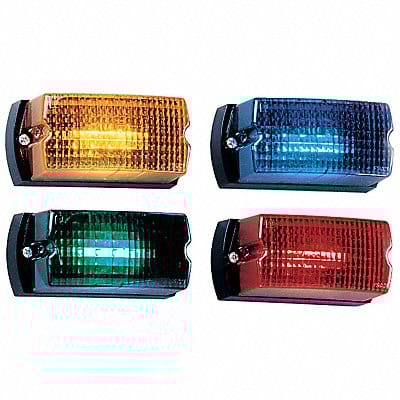 Warning Light LED White Surface Rect 5 L Warning Light LED White Surface Rect 5 L