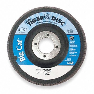 H7341 Fiber Disc 4 1/2 in Dia 7/8in Arbor