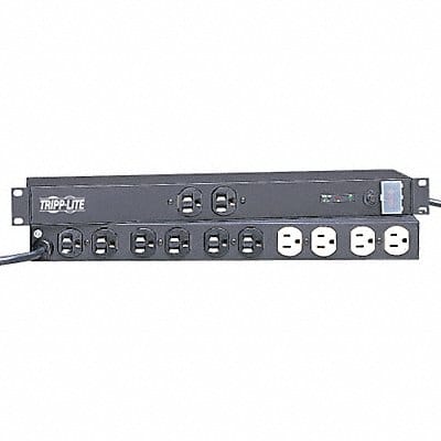 Surge Protector PDU 12 Outlet Black