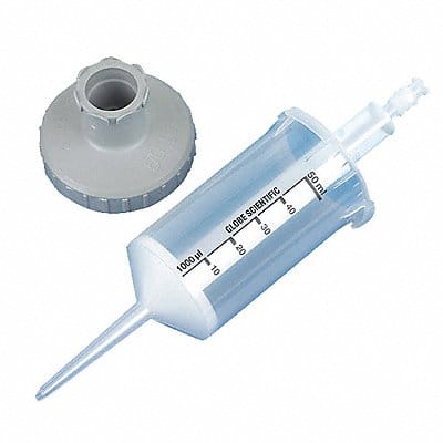 Dispenser Syringe Tip Clear 5000uL PK25