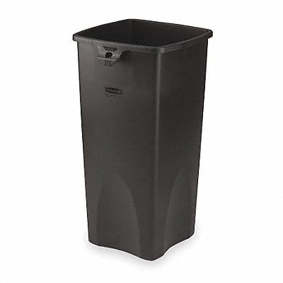 Trash Can Square 23 gal Black