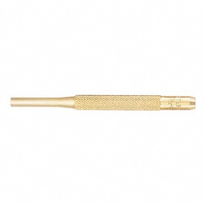 Brass Drive Pin Punch 7/32 In Tip 4 In L