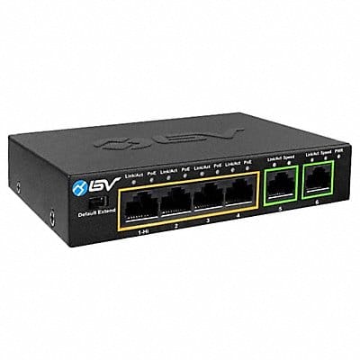PoE Switch Camera Inputs 4 4-29/32 L