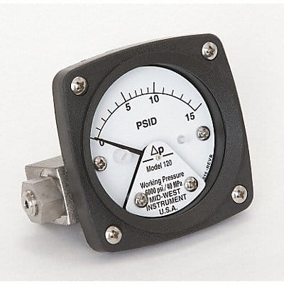D0755 Pressure Gauge 0 to 15 psi