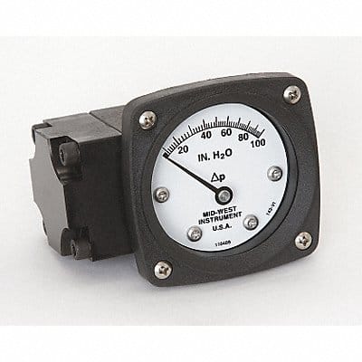 D0756 Pressure Gauge 0 to 100 In H2O