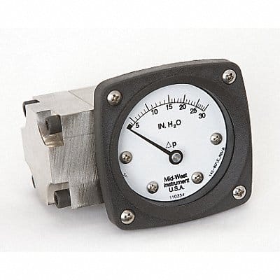 D0757 Pressure Gauge 0 to 30 In H2O