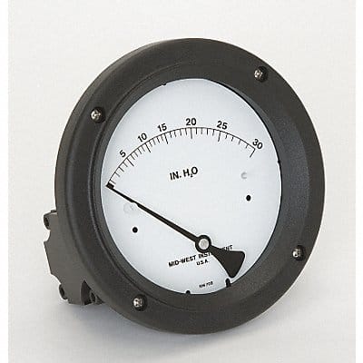 D0758 Pressure Gauge 0 to 30 In H2O D0758 Pressure Gauge 0 to 30 In H2O