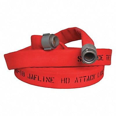 Fire Hose 50 ft Red Polyester