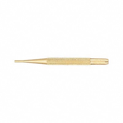 Brass Drive Pin Punch 3/32 In Tip 4 In L