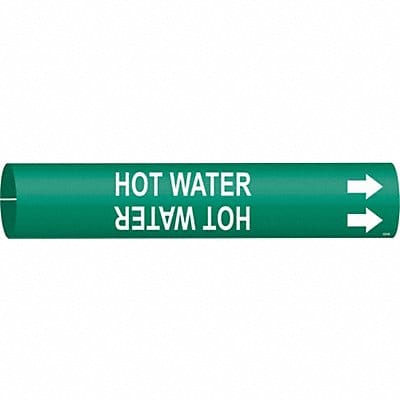 Pipe Marker Hot Water 7/8 in H 7/8 in W