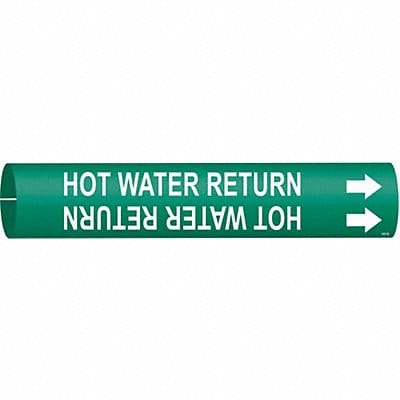 Pipe Mrkr Hot Watr Retrn 7/8in H 7/8in W