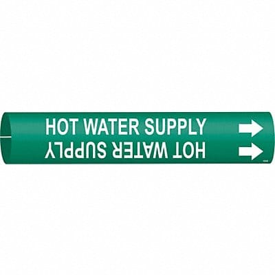 Pipe Mrkr Hot Watr Spply 7/8in H 7/8in W
