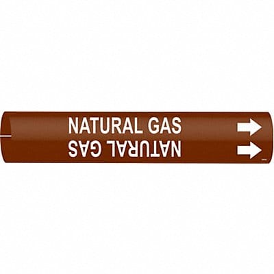 Pipe Marker Natural Gas 7/8in H 7/8in W