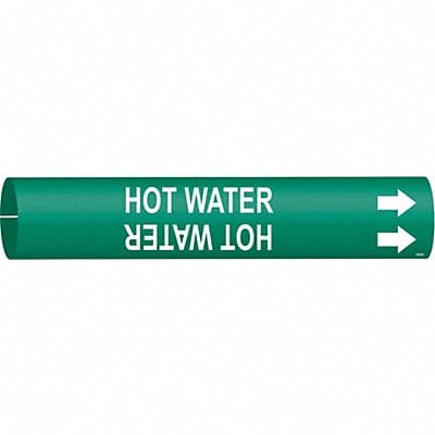 Pipe Mrkr Hot Watr 2 13/16in H 2 4/5in W