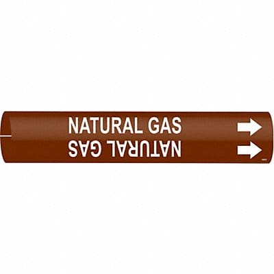 Pipe Mrkr Ntrl Gas 2 13/16in H 2 4/5in W