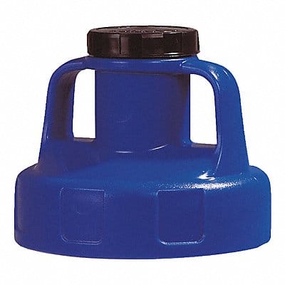 G3512 Utility Lid w/2 In Outlet HDPE Blue