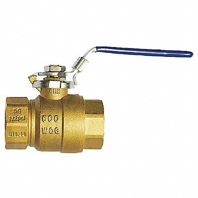 Brass Ball Valve Inline FNPT 2-1/2 in