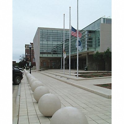Decorative Bollard 24 in H Gray Concrete