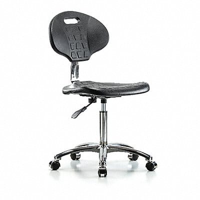 Erie Poly CR Chair Med Casters Blk