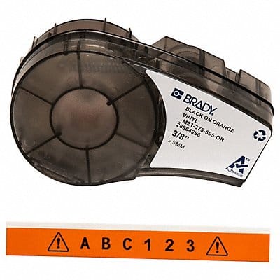 E7622 Label Cartridge Black/Orange 21 ft L
