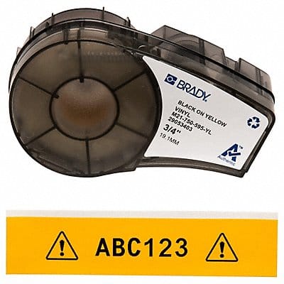 E7626 Label Cartridge Black/Yellow 3/4 in W