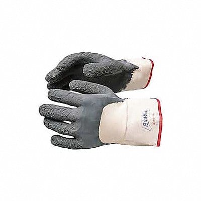 Coated Gloves Gray White 10 PR