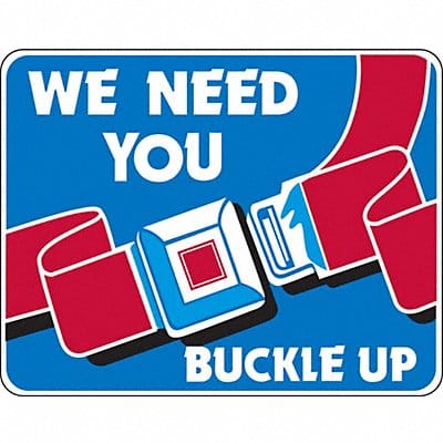 Buckle Up Traffic Sign 18 x 24