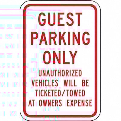 Guest Parking Sign 18 x 12