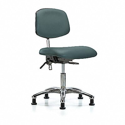 Vinyl Clean Room Chair Low Stat Blue