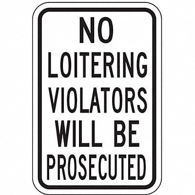 Property Sign 18 in x 12 in Aluminum